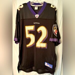 Rare Vintage NFL Baltimore Ravens Replica Football Jersey - Black & Purple 2000